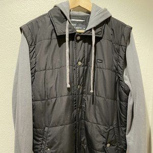 RVCA Men's Hoodie Puffer The Balance of Opposites Medium